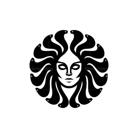 Minimalist Elegant Medusa Head Logo Design Perfect For Financial
