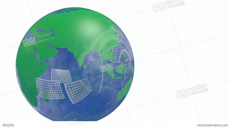 Renewable Energy Earth Globe Stock Animation 965294