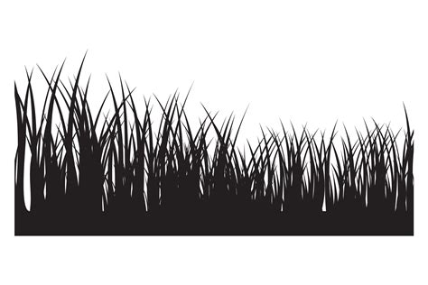 Vector Grass Silhouette Background Graphic By Rasoldesignstudio