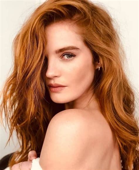 Model Alexina Graham Pinner George Pin Red Haired Beauty Hair