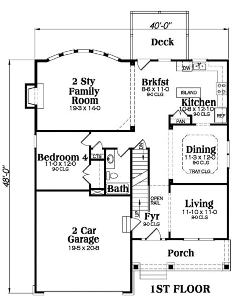 Narrow Lot Plan 2533 Square Feet 4 Bedrooms 3 Bathrooms 009 00103