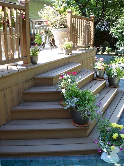 24 Beautiful Farmhouse Front Porch Decorating Ideas Deck Steps