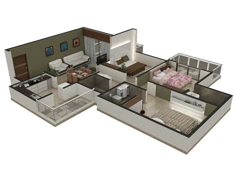 3d Floor Plan One Of The Main