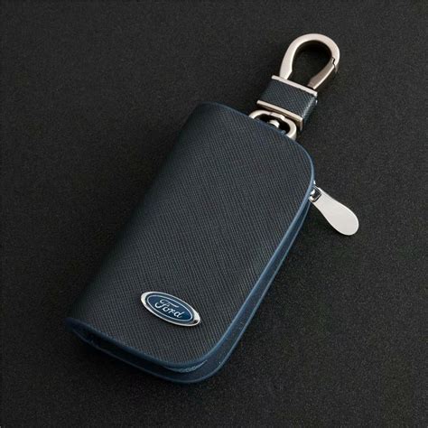 Ford Car Key Cover Case Keychain Holder Leather Smart Remote Case Fob