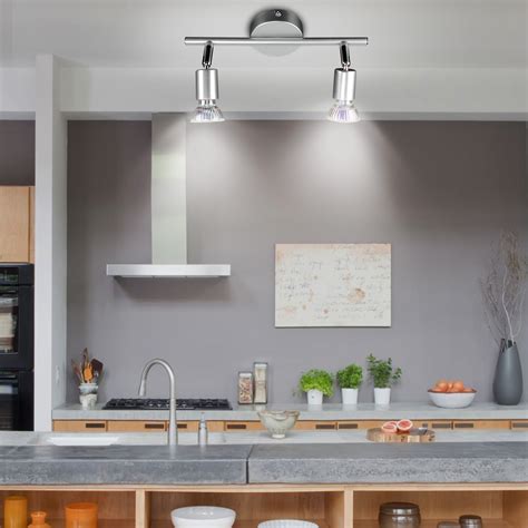 We offer a huge range of ceiling lights in a variety of different. Modern 2 3 Way Adjustable GU10 LED Kitchen Ceiling Lights ...