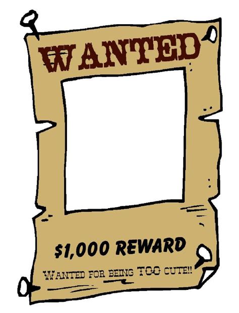 Template Wanted Poster Clipart Clip Art Library
