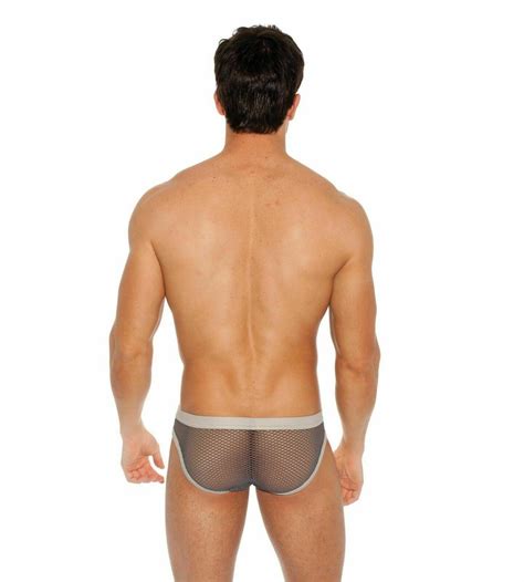 Xs Gregg Homme Brief Beyond Doubt Side Mesh Sexy Slip Pewter