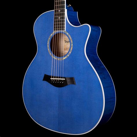 Taylor Custom Ga Grand Auditorium Venetian Cutaway Trans Blue Wildcat