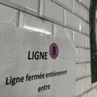 RATP la ligne 8 du métro partiellement fermée dès vendredi à Paris