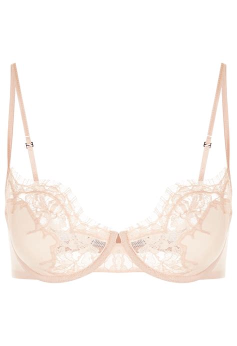 La Perla Lace Story Balconette Bra In Leavers Lace In Rar Modesens