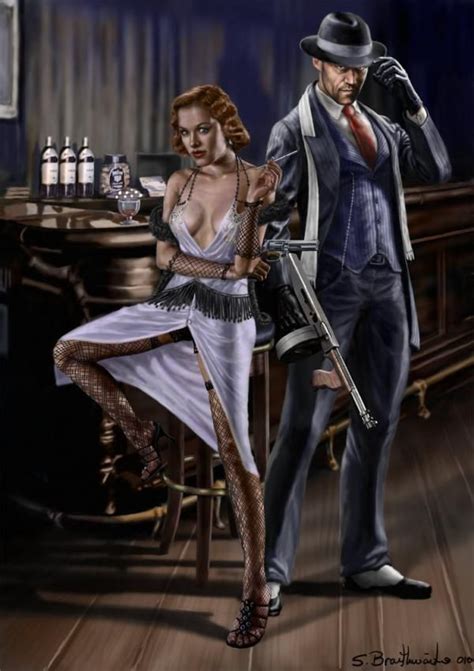 Digital Art By Shane Braithwaite Cuded Gangster 1920s Gangsters Mafia Gangster