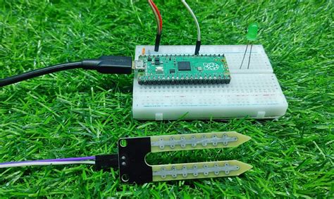 Raspberry Pi Pico With Moisture Sensor Using Micropython