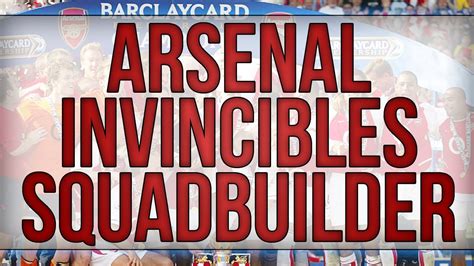 Fut13 Special Squad Arsenal 2004 Invincibles Team Youtube