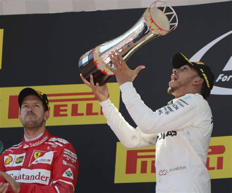 spanish grand prix 2017 lewis hamilton wins f1 trophy for mercedes in barcelona