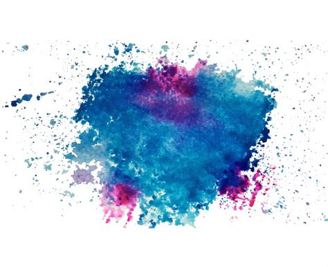 Abstract Art Of Colorful Bright Ink And Watercolor