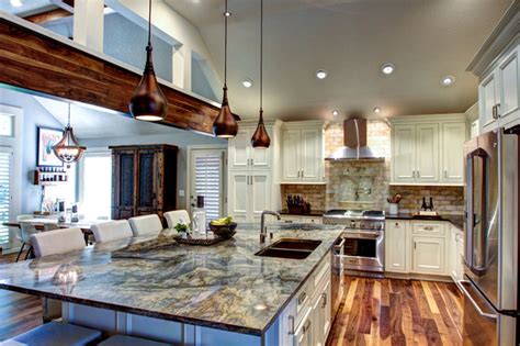 Rusticelegant Kitchen And Hearth Space Rustic Kitchen Kansas City