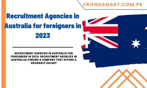 recruitment agencies in australia for foreigners in 2023