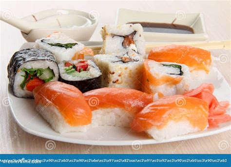 Sushi Of Fish Stock Photo Image Of Cuisine Rice Japanese 30691316