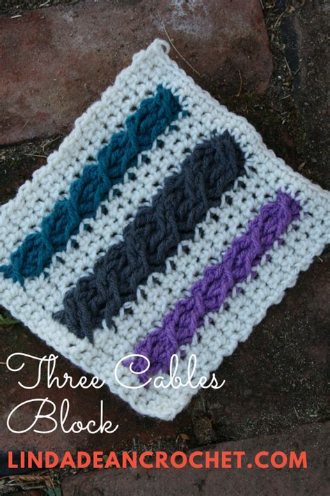 Gather up your supplies and let's begin! 1 for Me, 1 for You- Three Cables Block | Front post ...