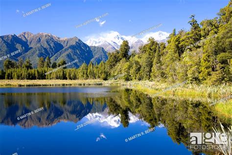 Lake Matheson South Island New Zealand Stock Photo Picture And