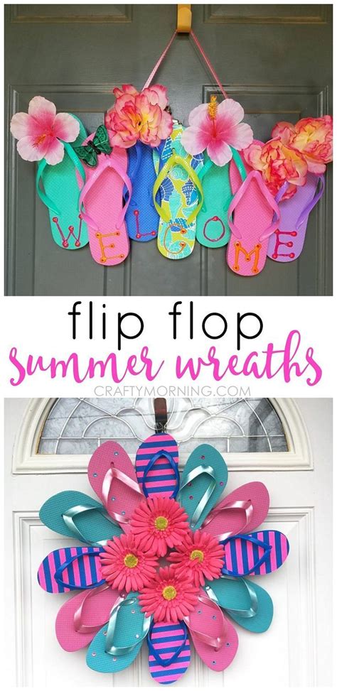 Flip Flop Wreaths For Summer Crafts For Teens Summer