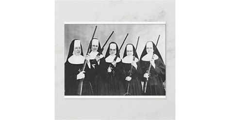 Nuns With Guns Postcard Zazzle