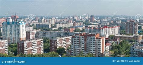 Panoramic View Of Novosibirsk Stock Photo Image Of Scenic Modern