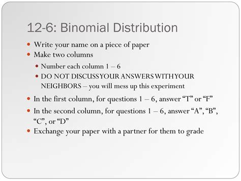 Ppt Unit Probability 12 6 Binomial Distributions Powerpoint
