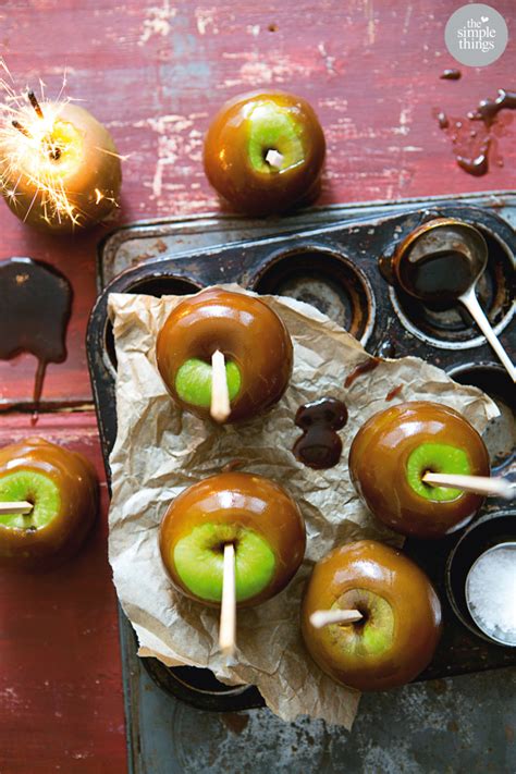 Salted Caramel Toffee Apples The Simple Things