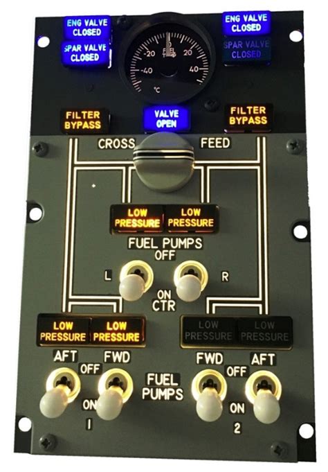 B737 Fwd Overhead Panel Fully Assembled