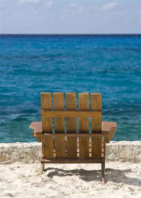 Empty Chair On The Beach Stock Image Image Of Tropical 9195375