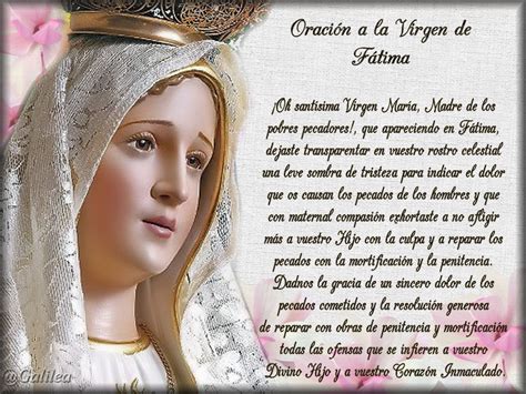 Santa María Madre De Dios Y Madre Nuestra Oración A La Virgen De Fátima