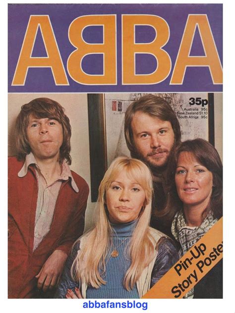 Abba Fans Blog Poster Magazine Abba Vintage Concert Posters Music
