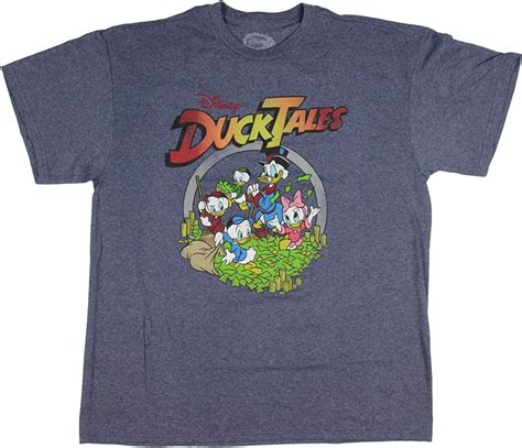 Disney Mens Ducktales T Shirt Scrooge Mcduck Huey Dewey