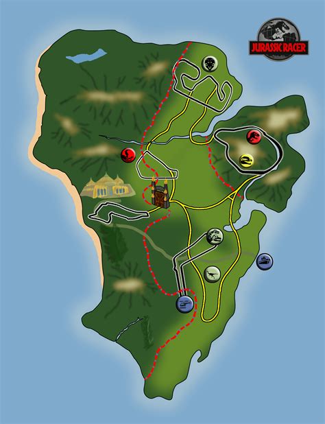 Jurassic Park Welcome Map Uk