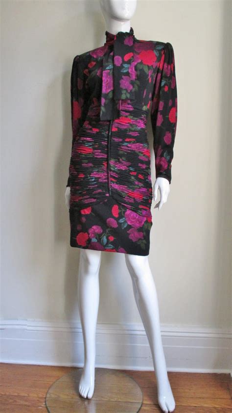 Emanuel Ungaro Bodycon Dress With Ruching For Sale At 1stdibs