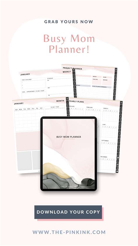 Busy Mom Planner — The Pink Ink Shop Mom Planner Planner Budget