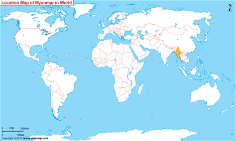 Where Is Myanmar Located Myanmar Location In World Map