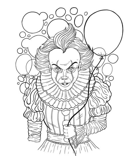 Pennywise Coloring Pages Coloring Pages For Kids And Adults