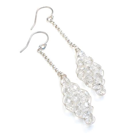 Items Similar To Sale Crystal Earrings Wedding Earrings Antique