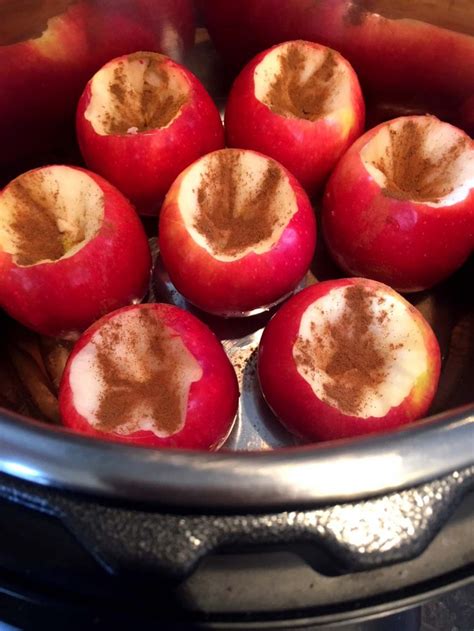 Sprinkle brown sugar, maple syrup and cinnamon over the apples and stir to combine. Instant Pot Baked Apples Recipe - Melanie Cooks