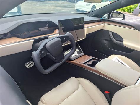 saw a model s plaid w walnut interior yesterday looks absolutely stunning in person fit and