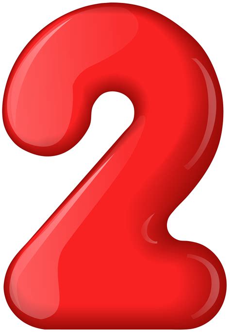 Red Number 2 Clipart Clip Art Library