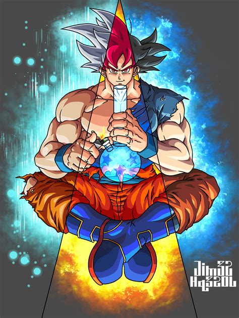 Goku Super Saiyan God Mastered Ultra Instinct By Jim32 Hq32ol On Deviantart