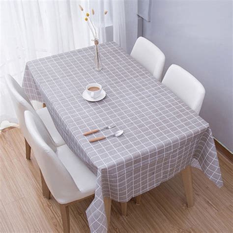 Waterproof Peva Table Cloth Oil Proof Spill Proof Rectangle Tablecloth