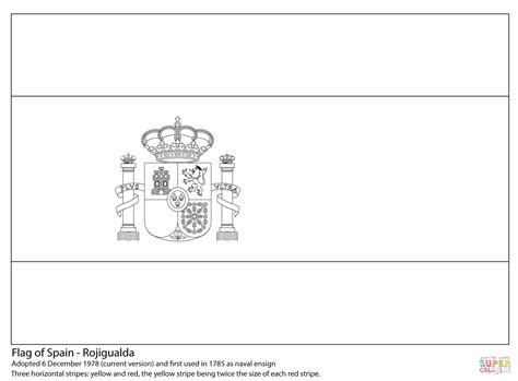 Den är tillverkad i polyester och har två metallringar i hörnen på ena kortsidan för enkel. Ausmalbild: Flagge von Spanien | Ausmalbilder kostenlos ...