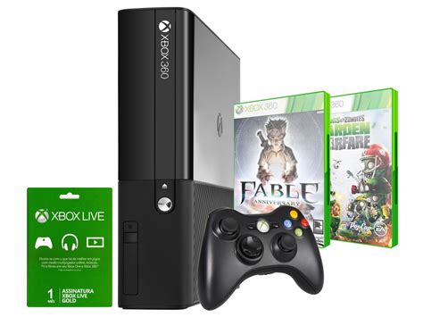 Console Xbox 360 500gb Com 2 Jogos 1 Controle Microsoft Xbox 360