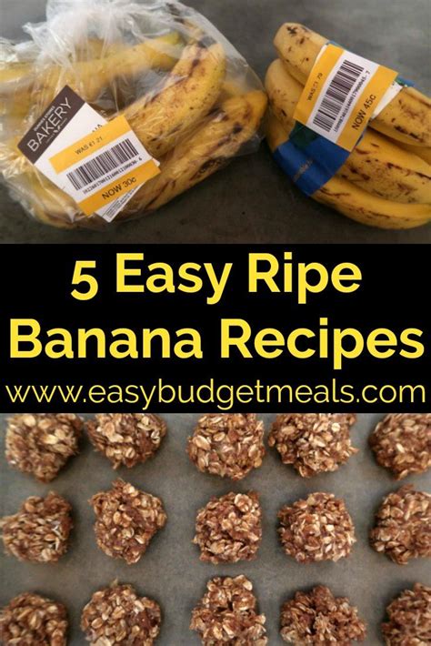 What To Do With Ripe Bananas 5 Easy Ripe Banana Recipes Ripe Banana