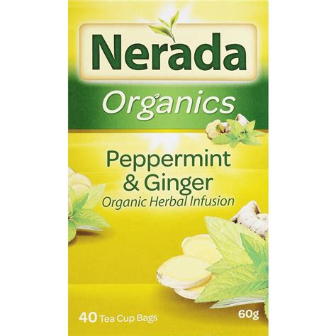 Nerada Peppermint Ginger Tea Bags 40 Pack Woolworths