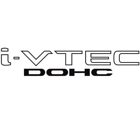I Vtec Dohc 2 Pk 12 Black Emblem Vinyl Sticker Fits Etsy